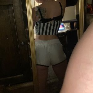 White comfy shorts